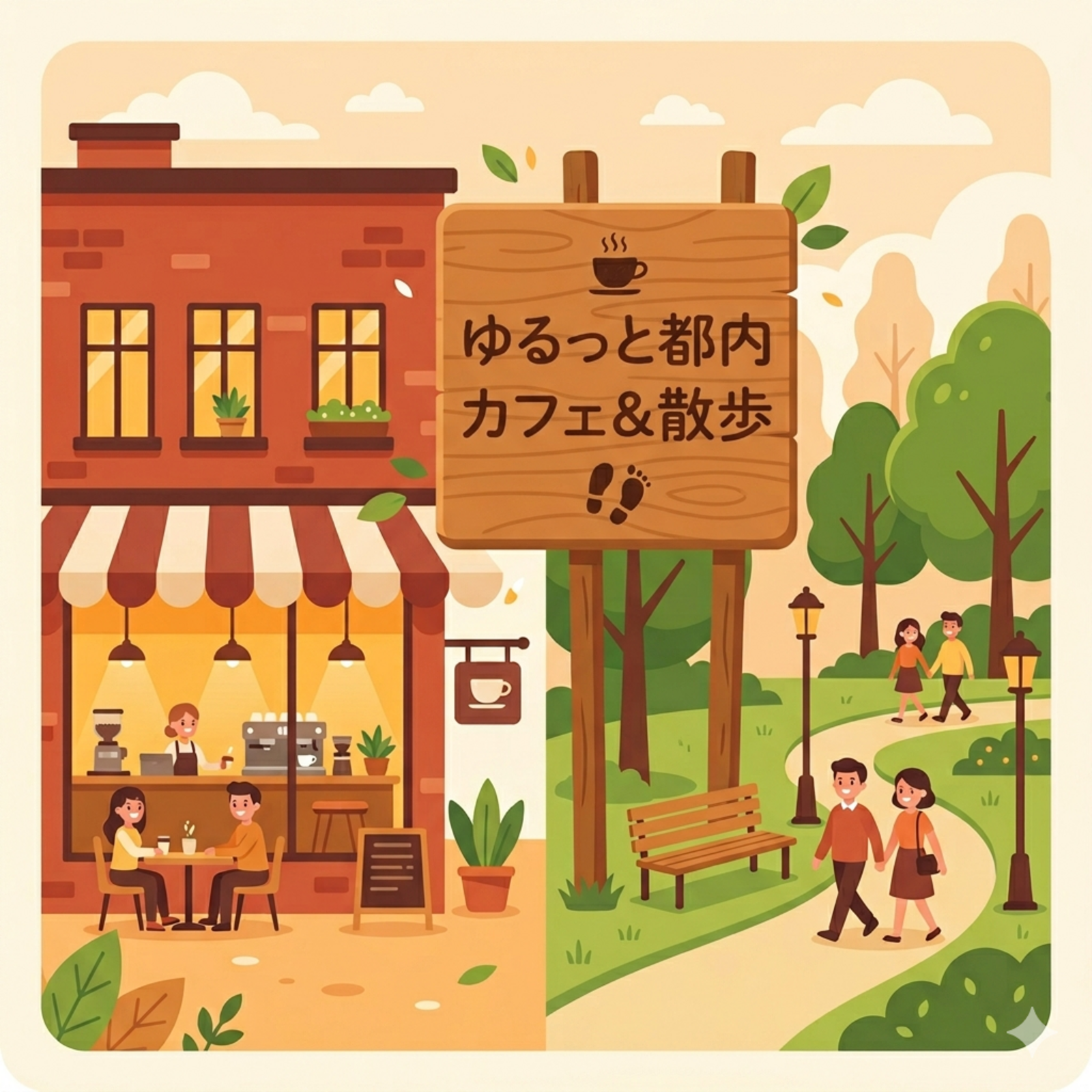 \ ゆるっと都内カフェ & さんぽ /