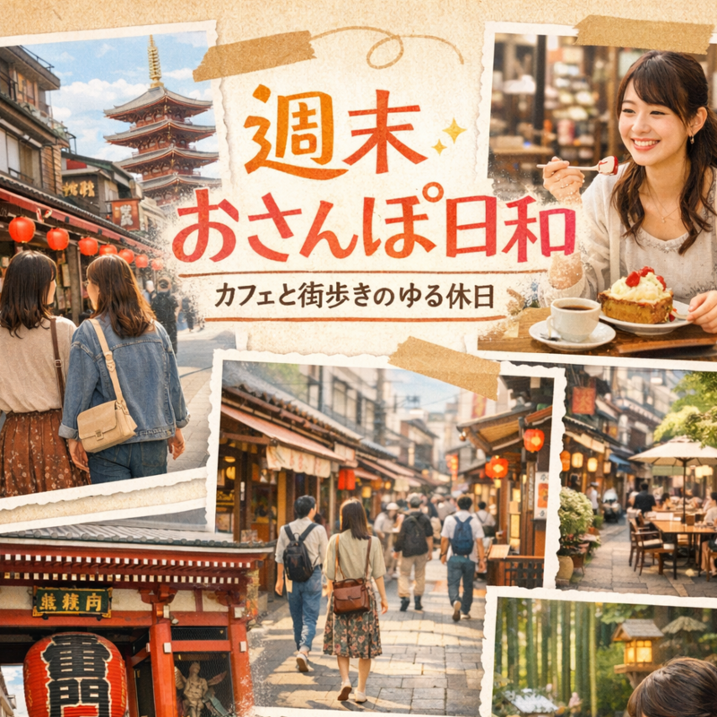 週末おさんぽ日和｜カフェと街歩きのゆる休日