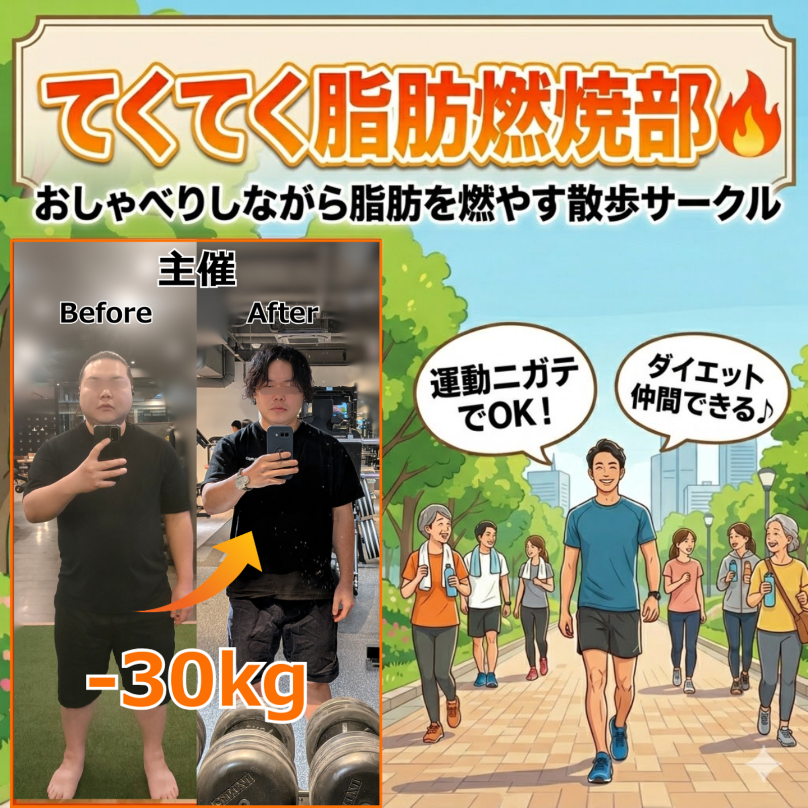 てくてく脂肪燃焼部