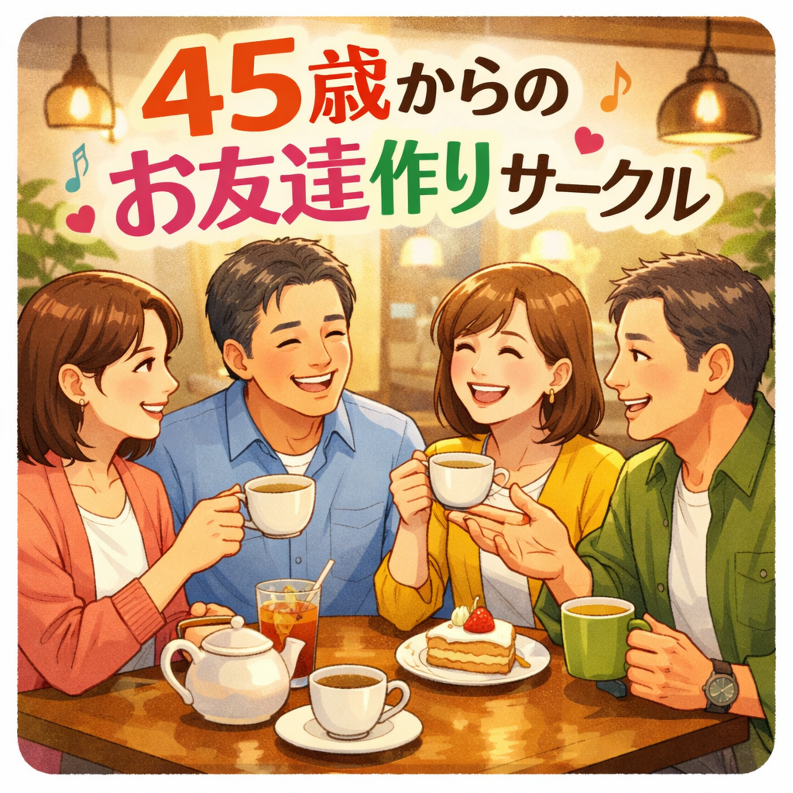 45歳からのお友達作りサークル