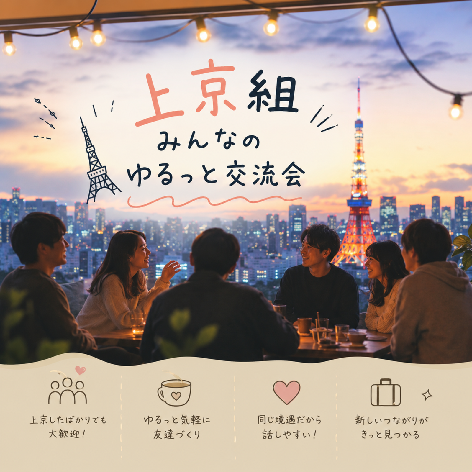 🗼 上京組みんなのゆるっと交流会