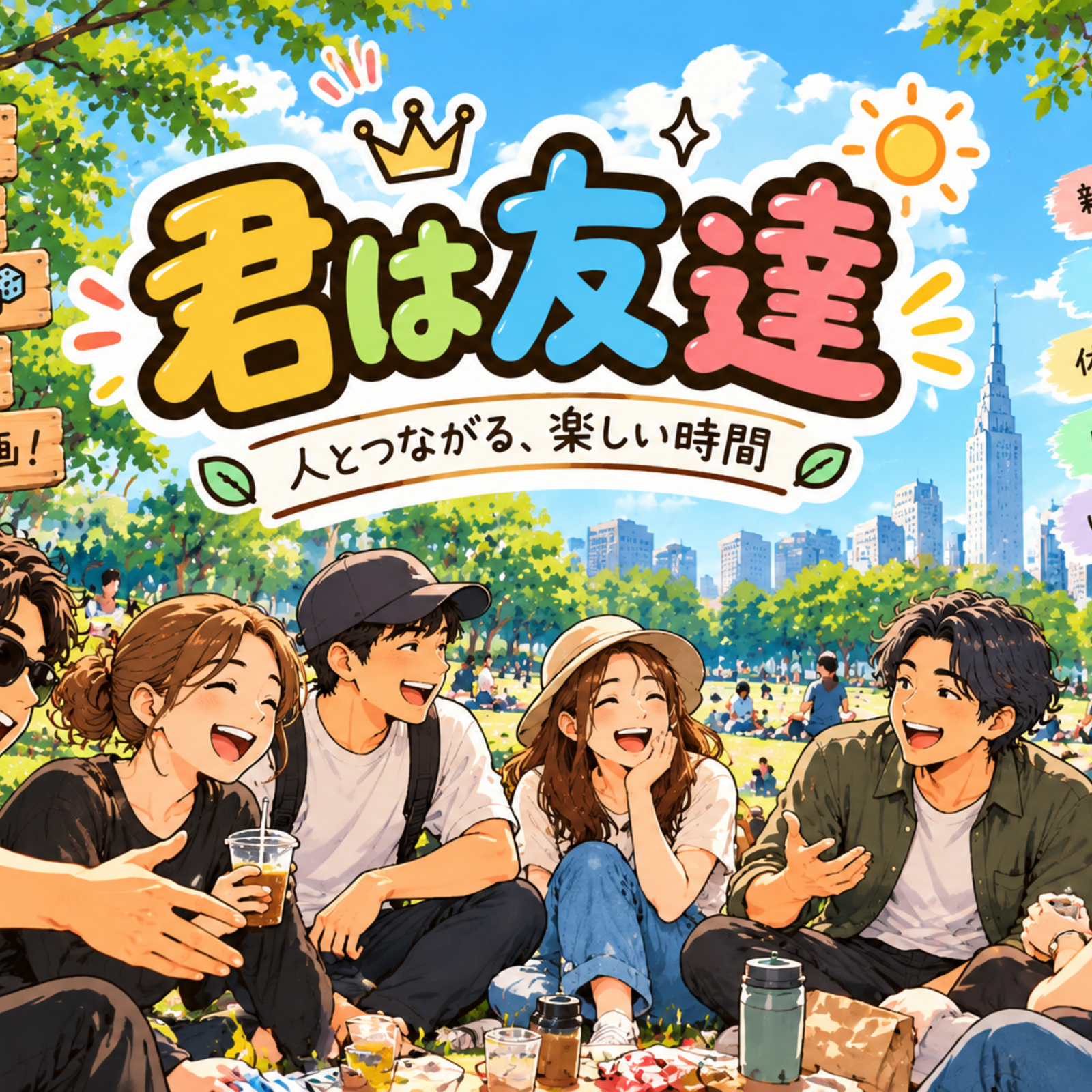君はともだち🍻⚽️⛹️🎤🍚☕️🎮