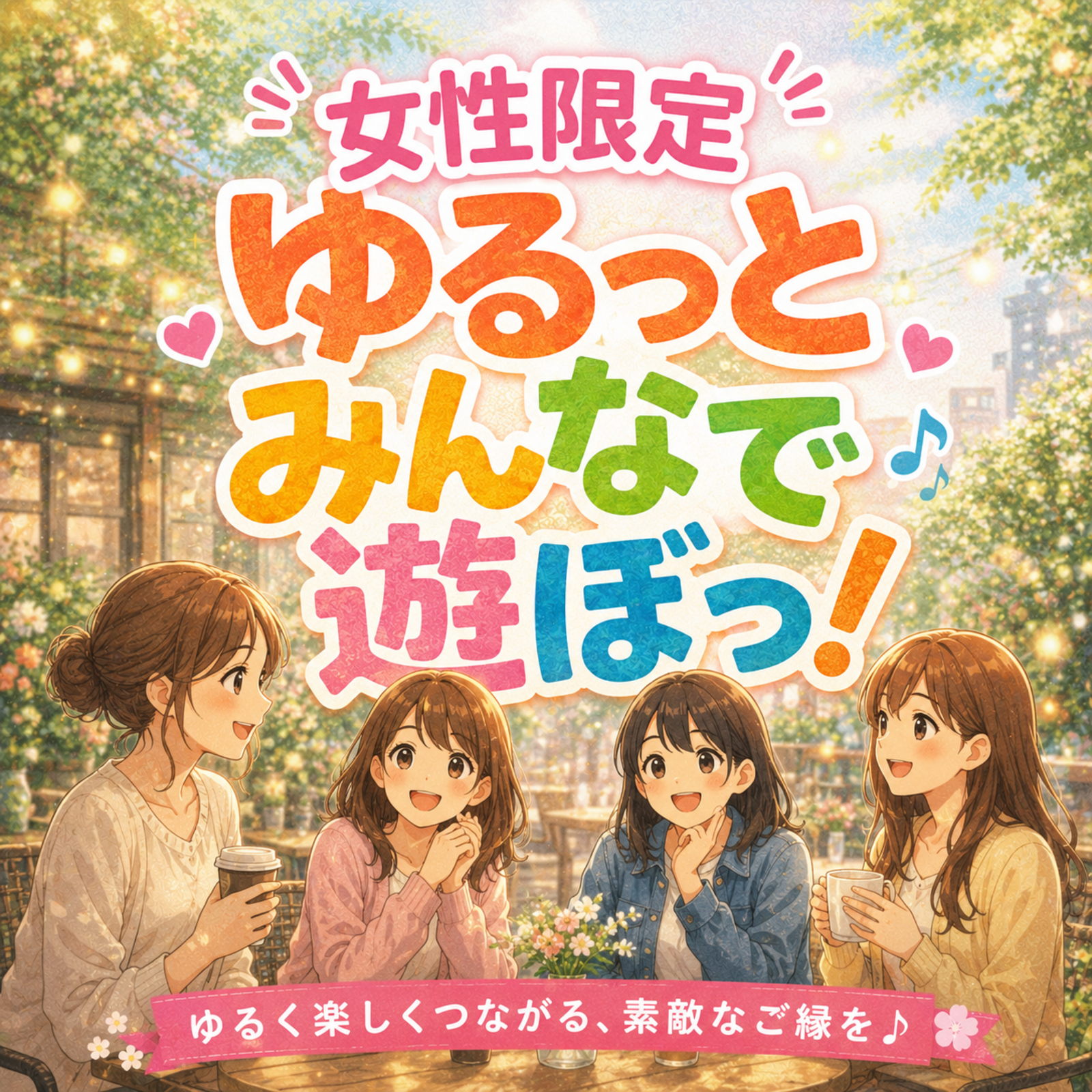 女性限定🌷ゆるっとみんなで遊ぼっ！