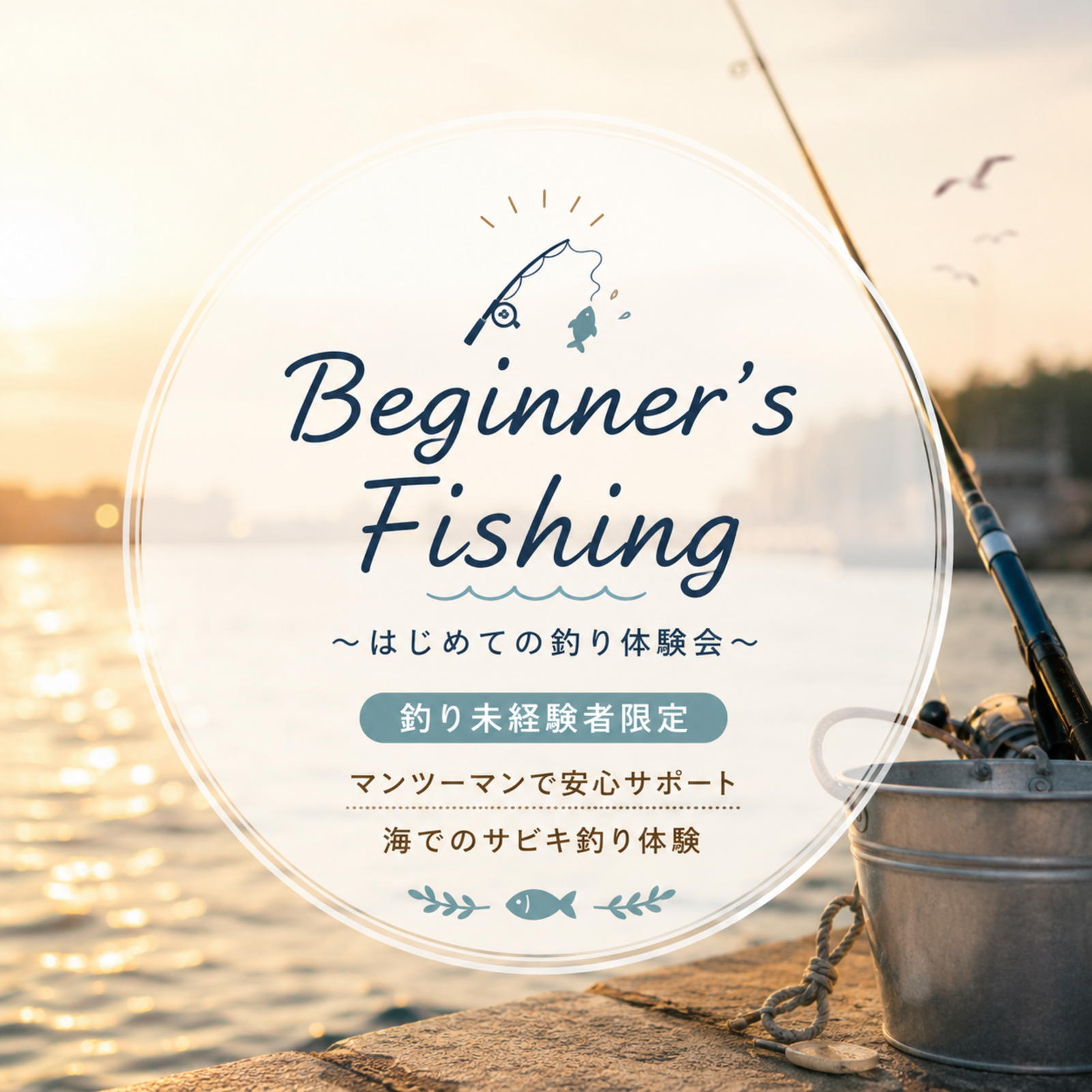 🎣 Beginner's Fishing
～はじめての釣り体験会～