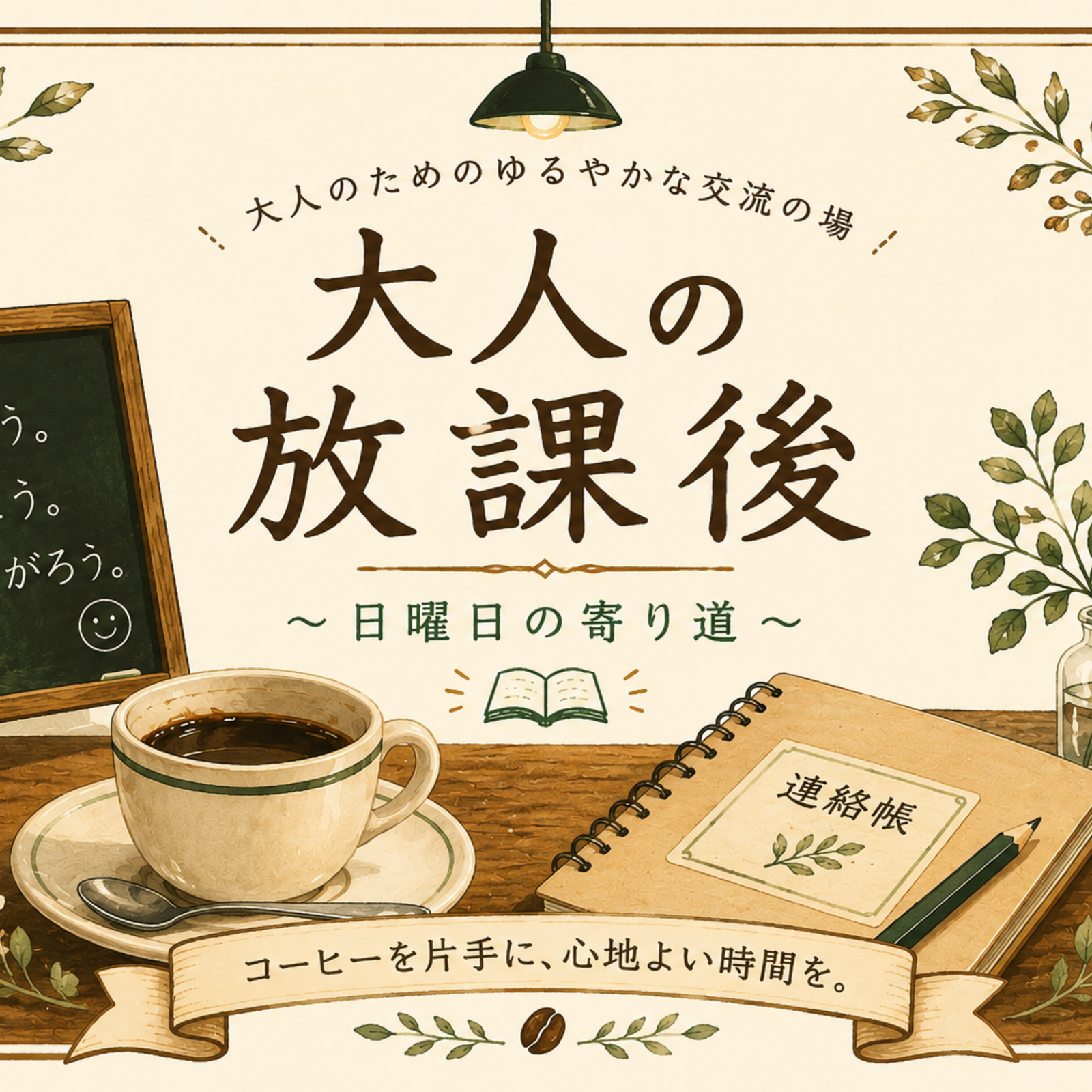 大人の放課後カフェ☕️🏫