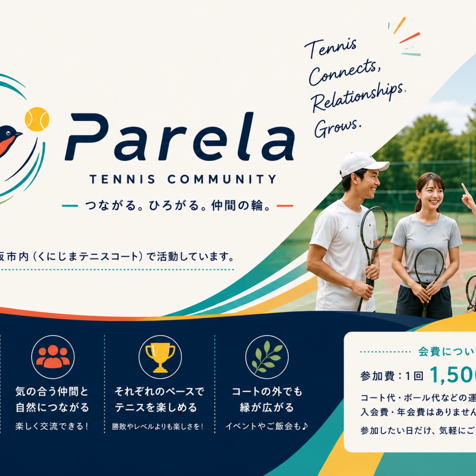 【パレラ】Parela tennis | 初心者歓迎🔰楽しくテニスしましょう！