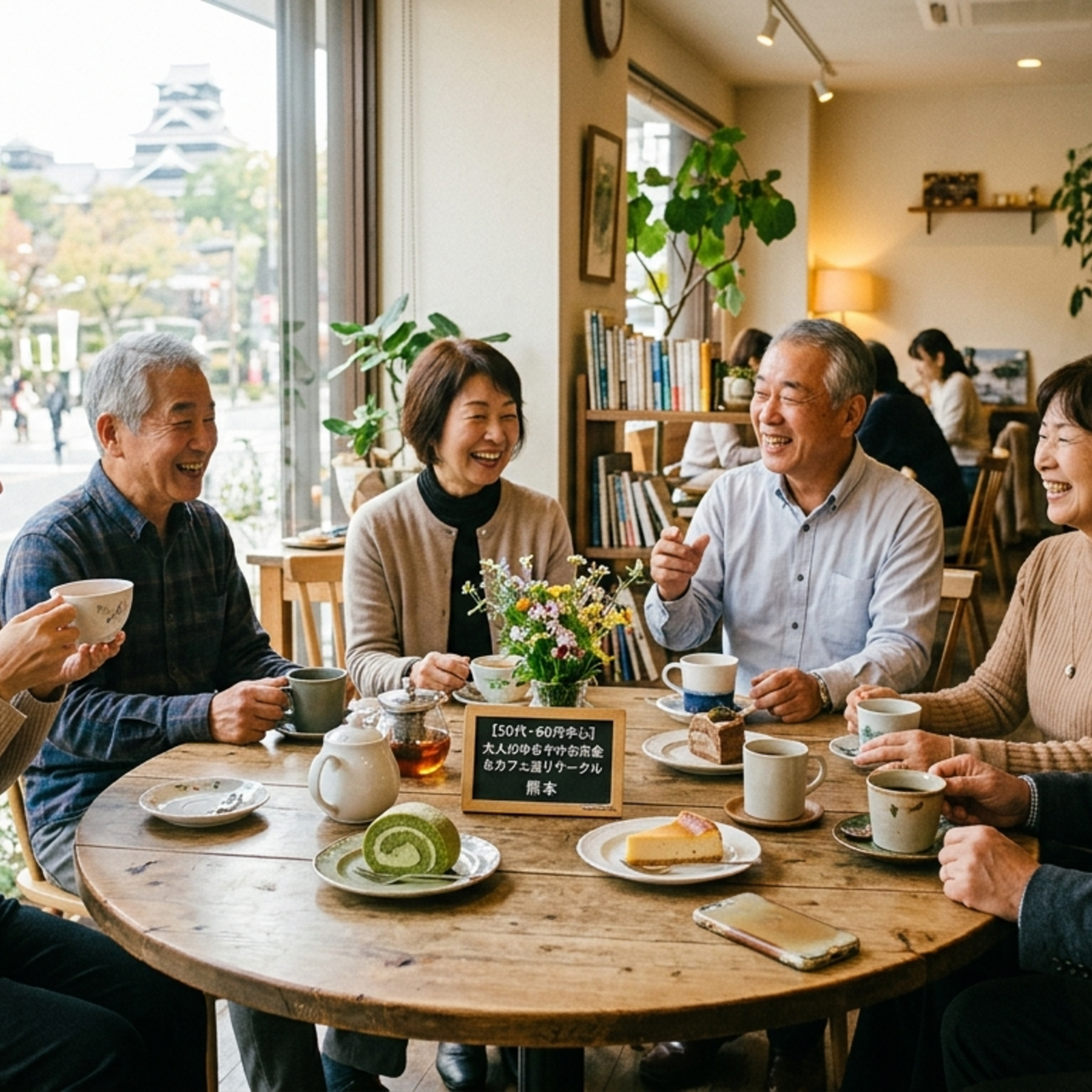 【50代・60代中心】大人のゆるやかお茶会＆カフェ巡りサークル