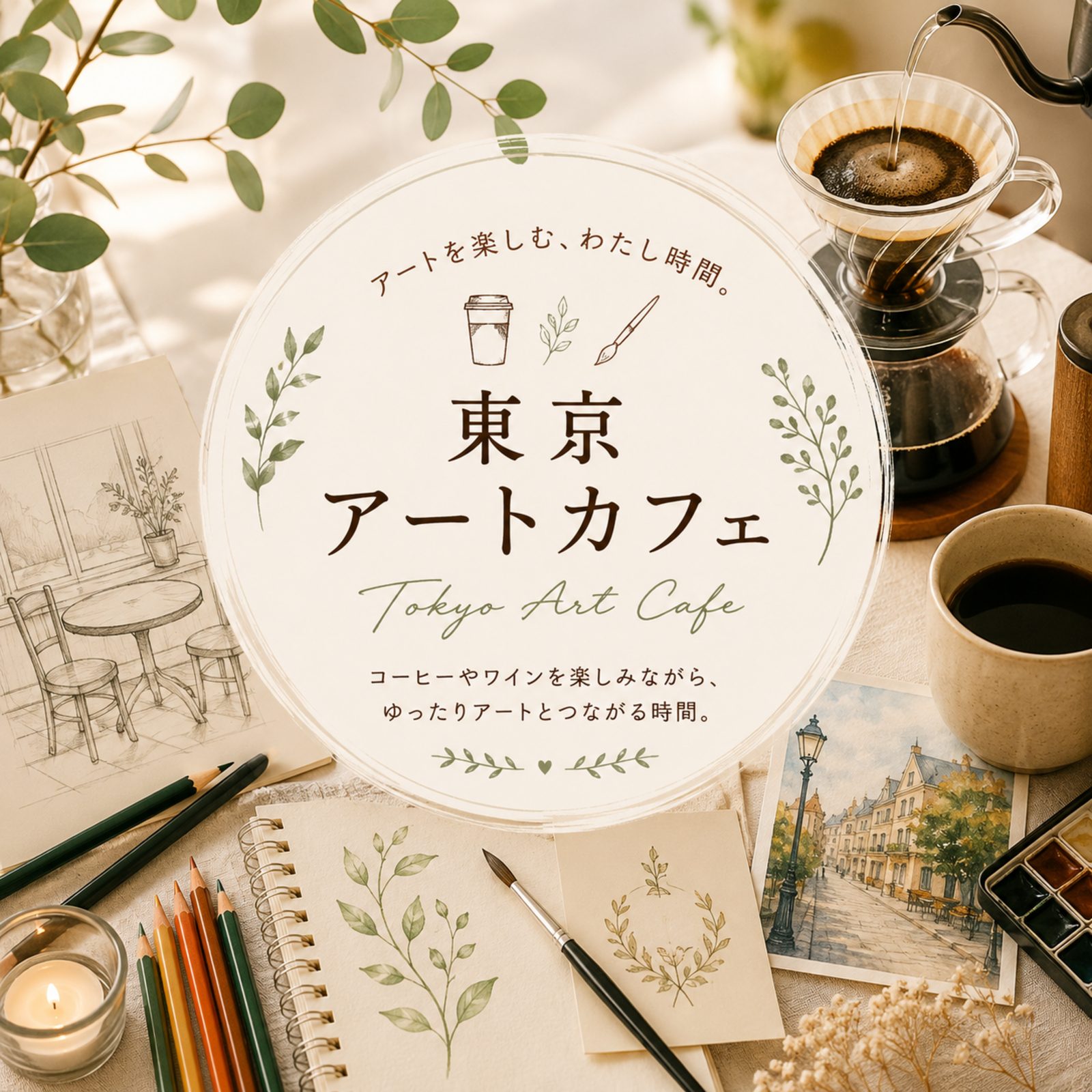 東京アートカフェ🎨☕️🍷