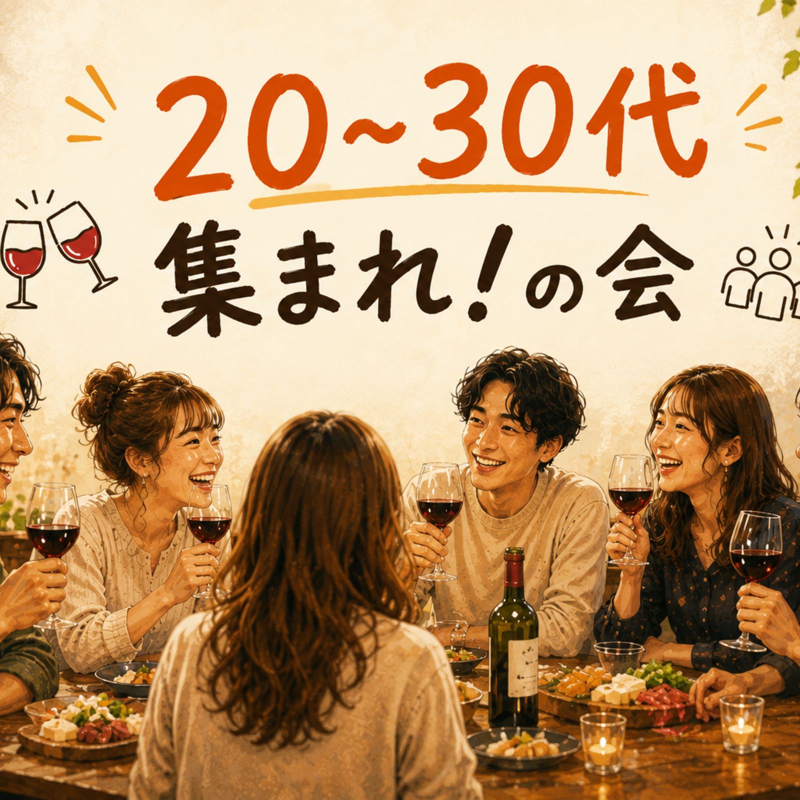 20-30代集まれ！の会🍻【月1~2回ワイン会などを開催】