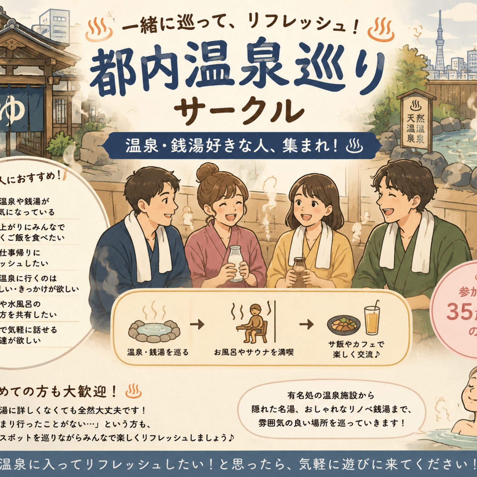 都内温泉巡りサークル