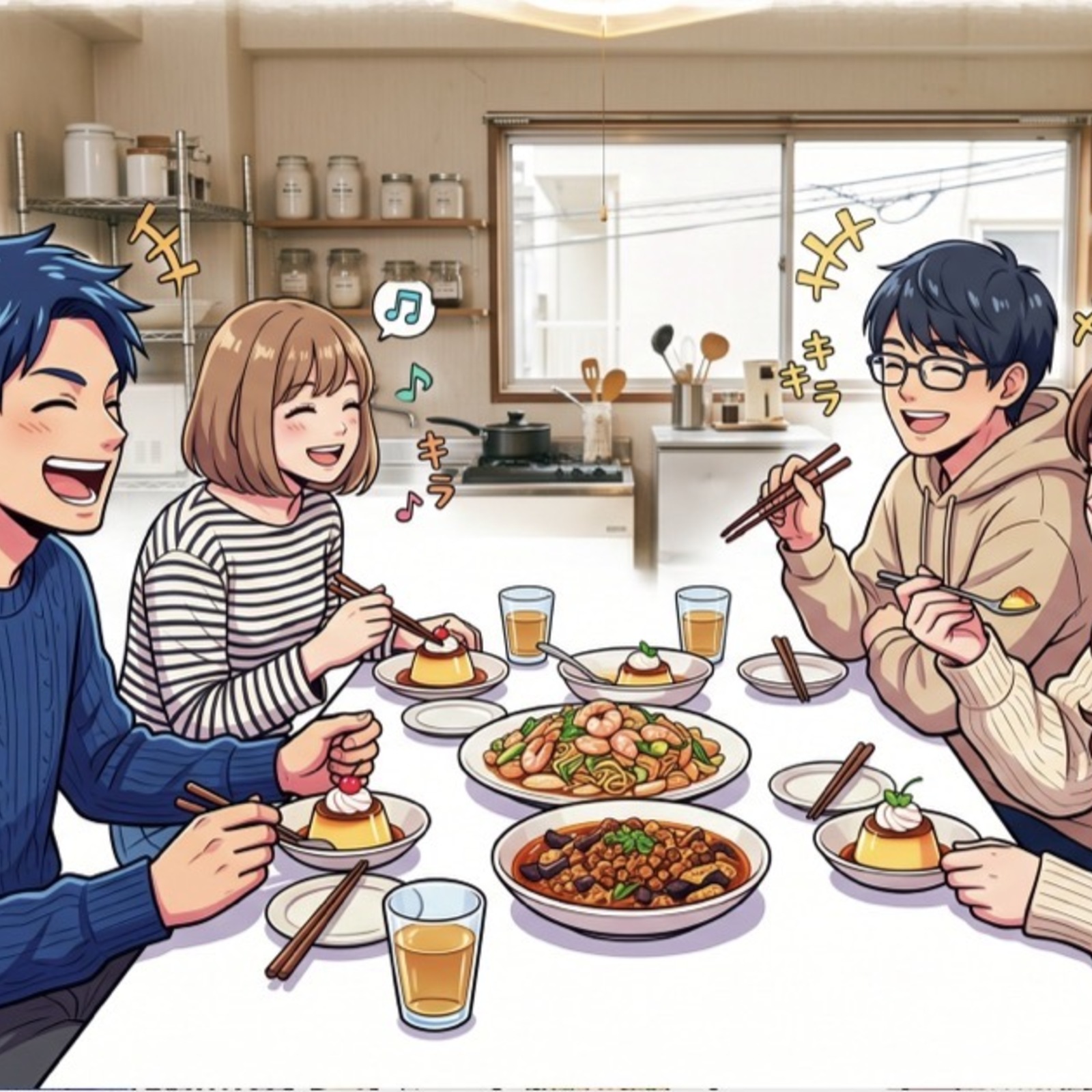 【料理会】8/26(水)19:30〜21:30 人形町レンタルスペース〜手作り中華＆スイーツを楽しむ会〜