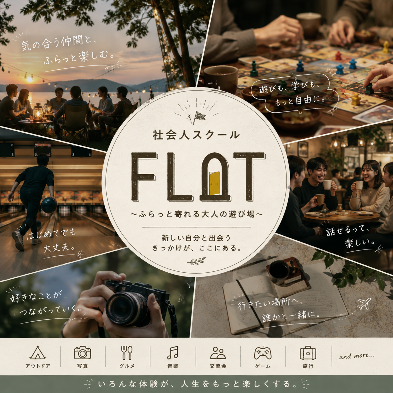 20代後半/30代前半 【FLAT～ふらっと寄れる大人の遊び場～】