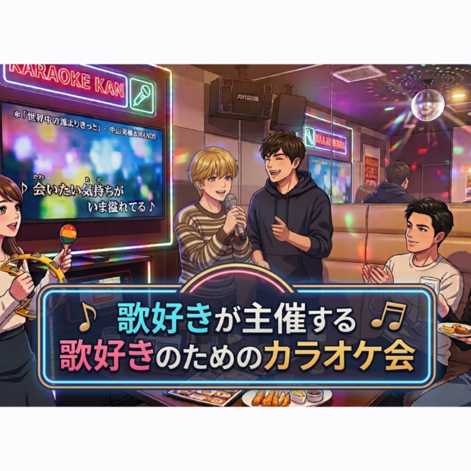 歌好きが主催するカラオケ好きのためのカラオケ会