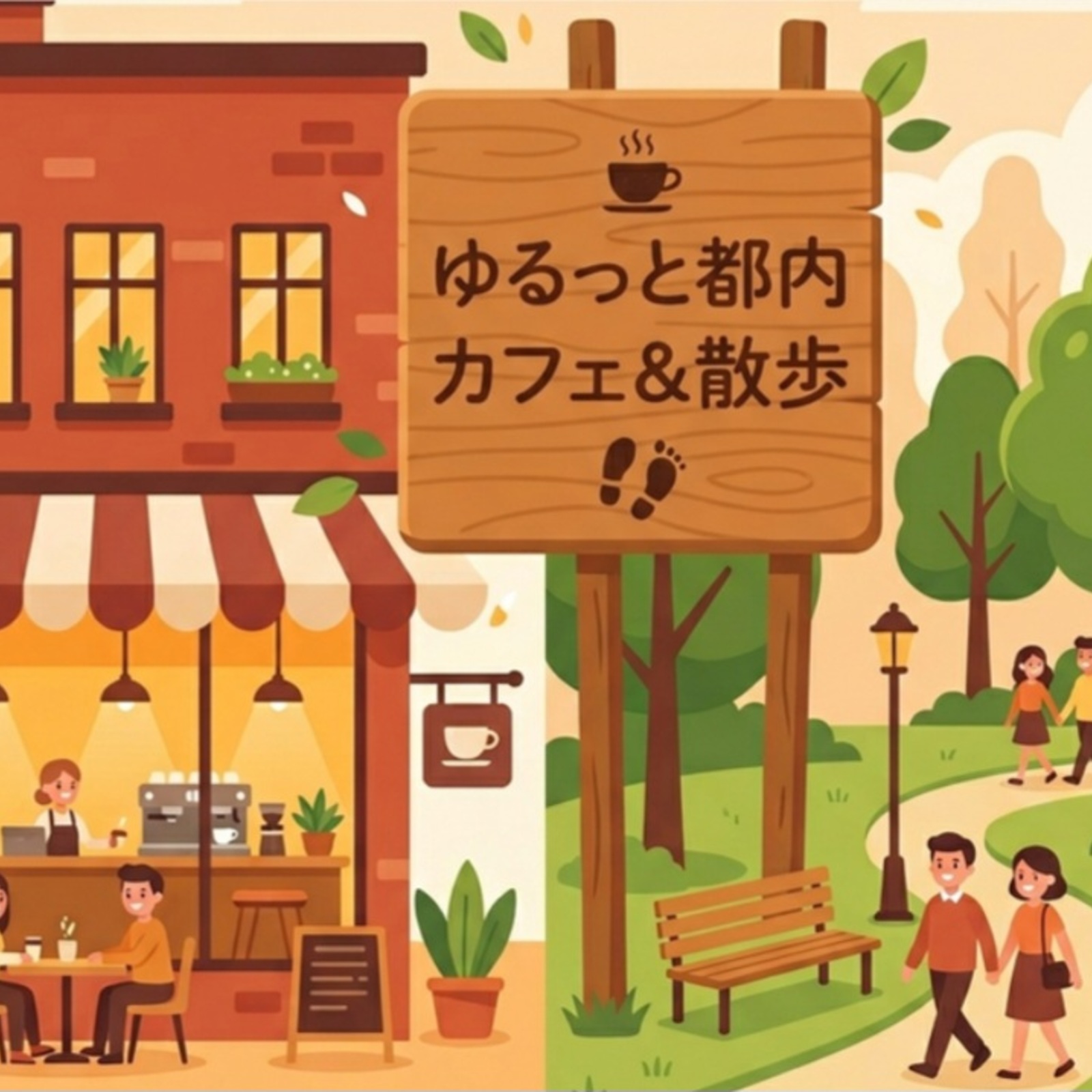 \ ゆるっと都内カフェ & さんぽ /