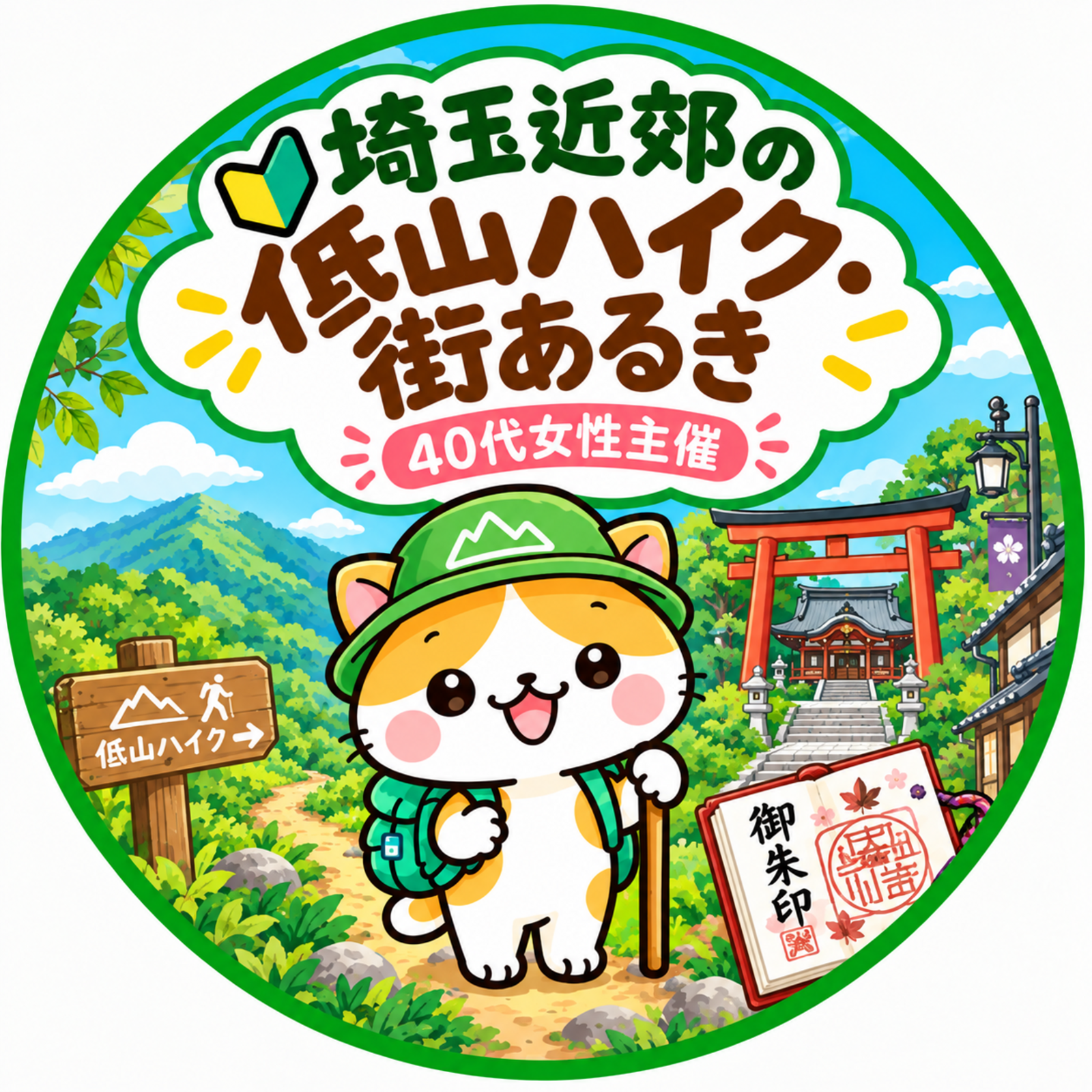 🔰埼玉近郊の低山ハイク🥾街あるき はじめよう