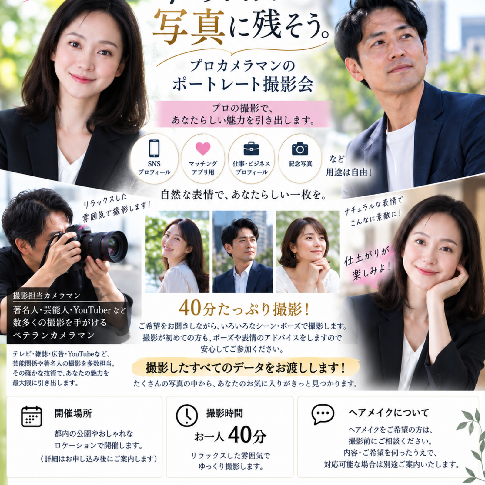 プロカメラマンのポートレート撮影📷✨
