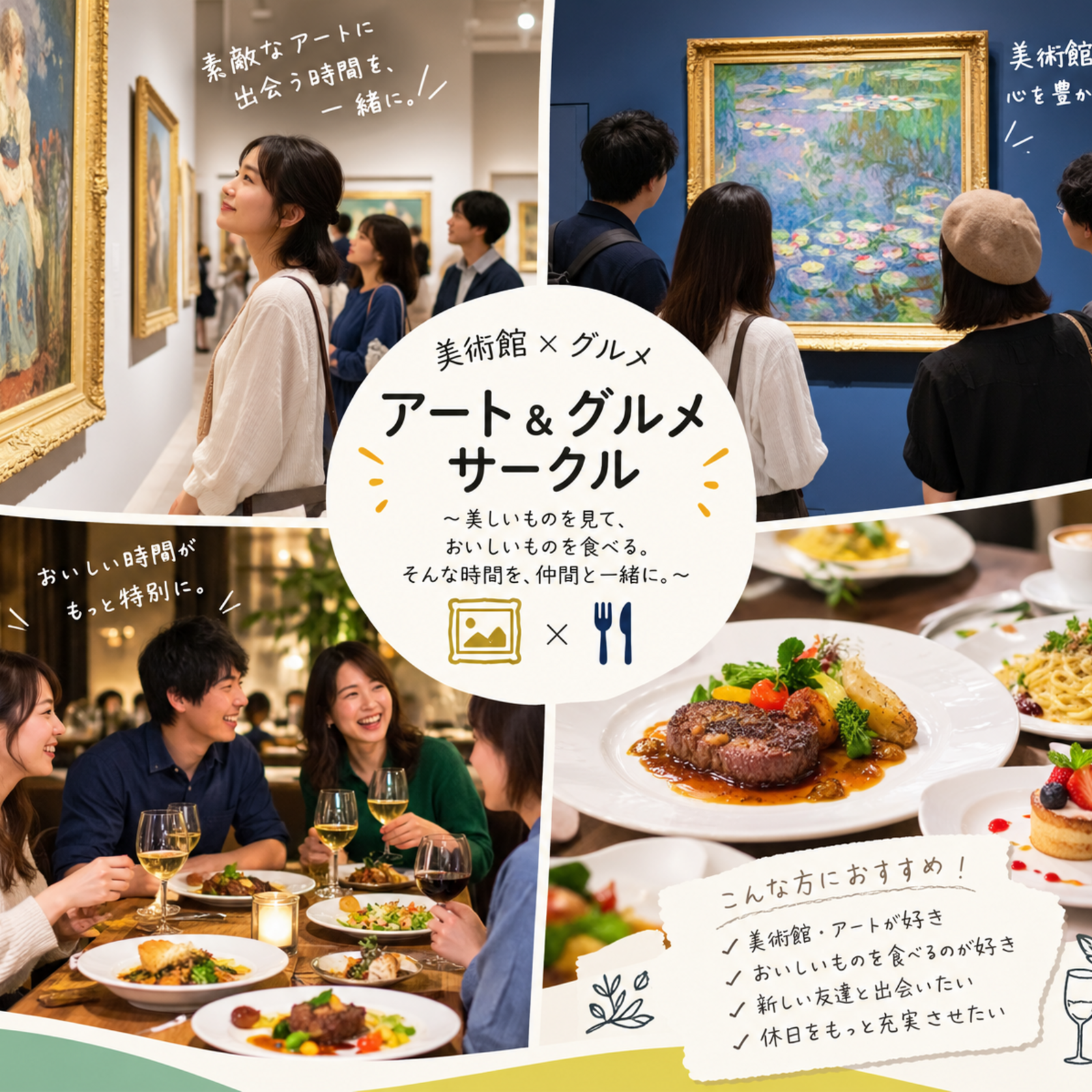 ゆるっとアート部🎨美術館巡り・カフェトーク