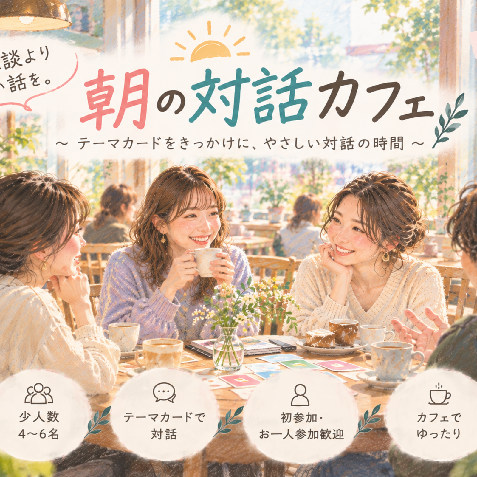 朝の対話カフェ会
