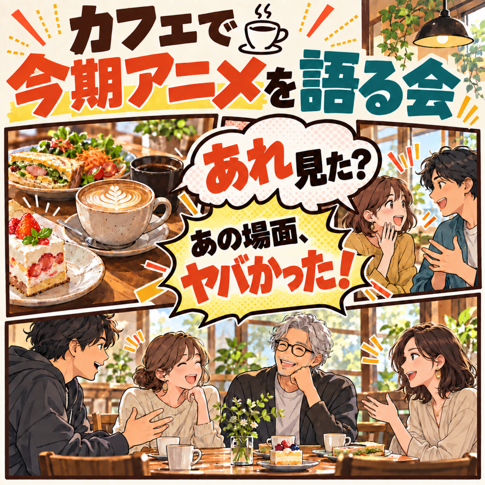 カフェで今期アニメを語る会｜名古屋