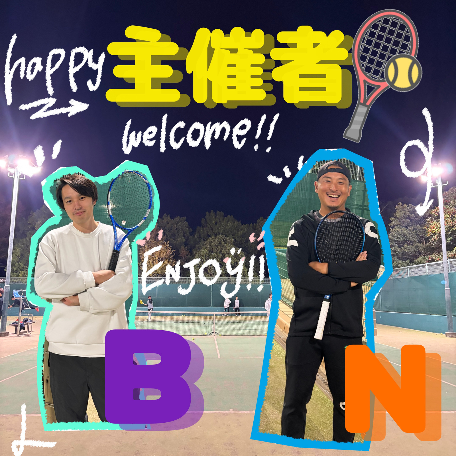     【10/8(木)🎾】初心者向け！ラケット貸出あり◎