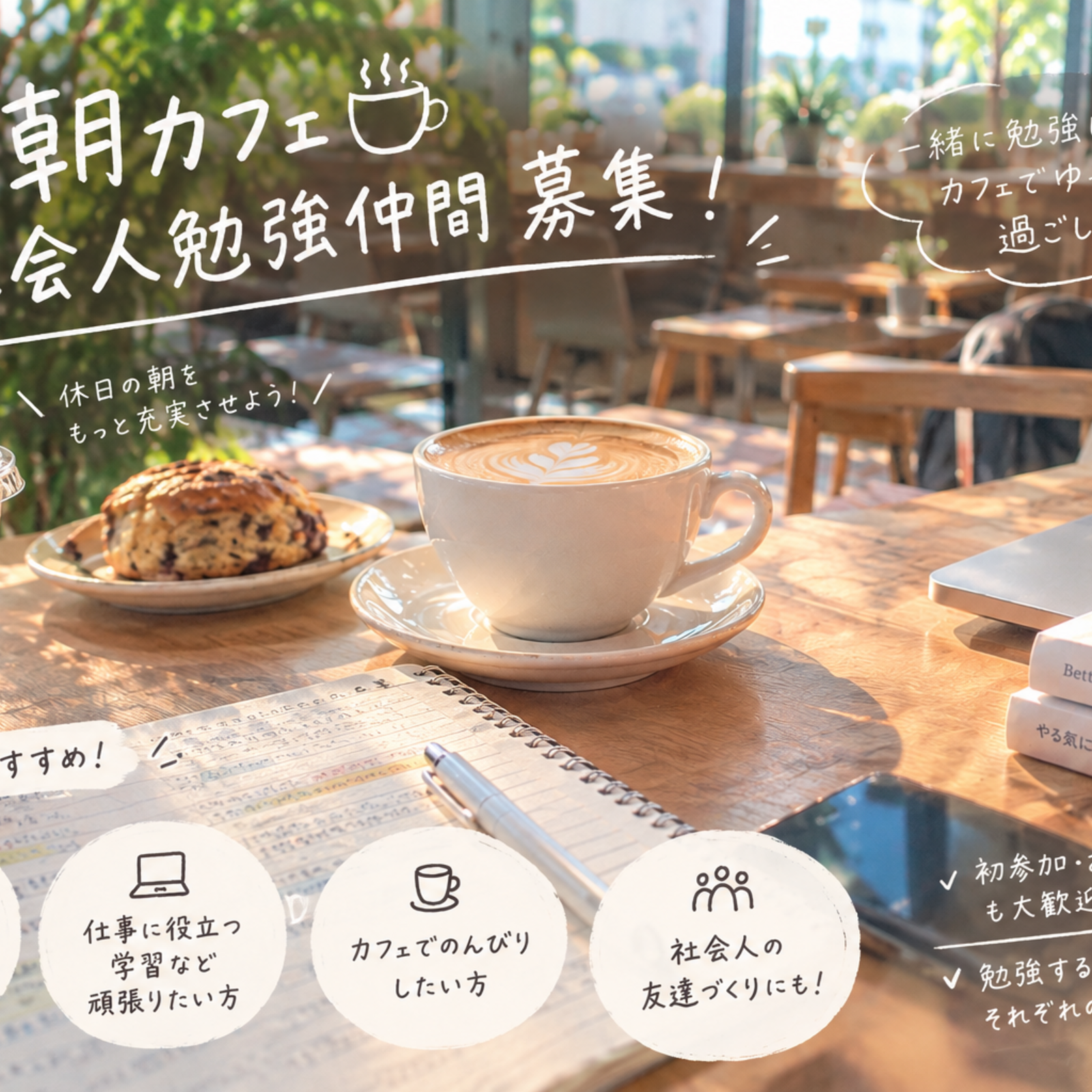 朝カフェ勉強会☕️