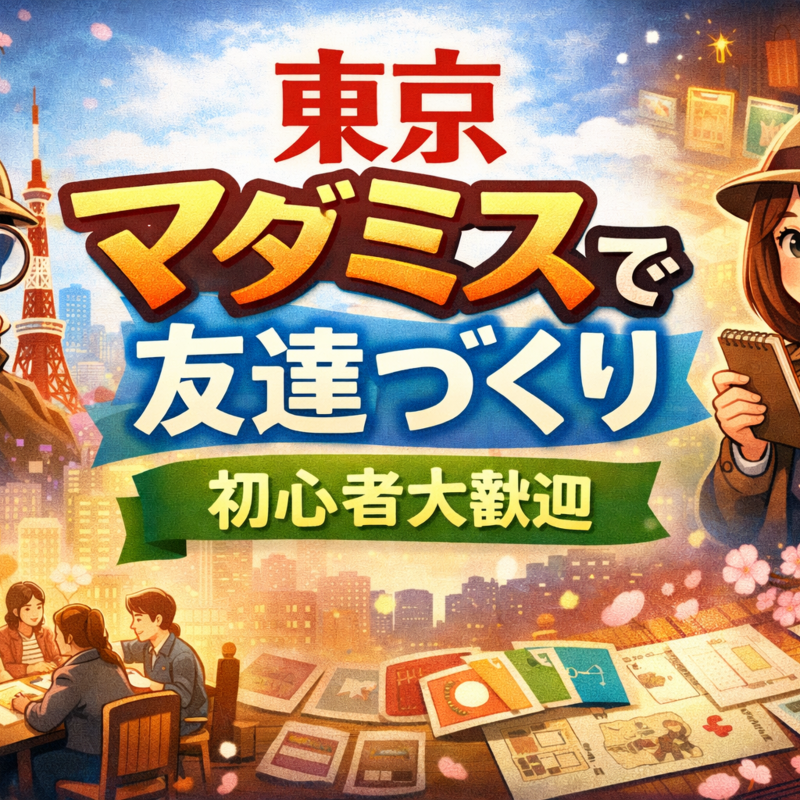 東京マダミスで友達作り