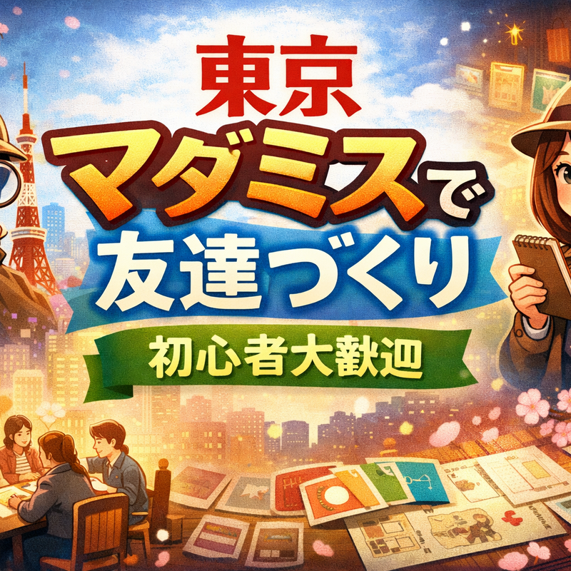 東京マダミスで友達作り