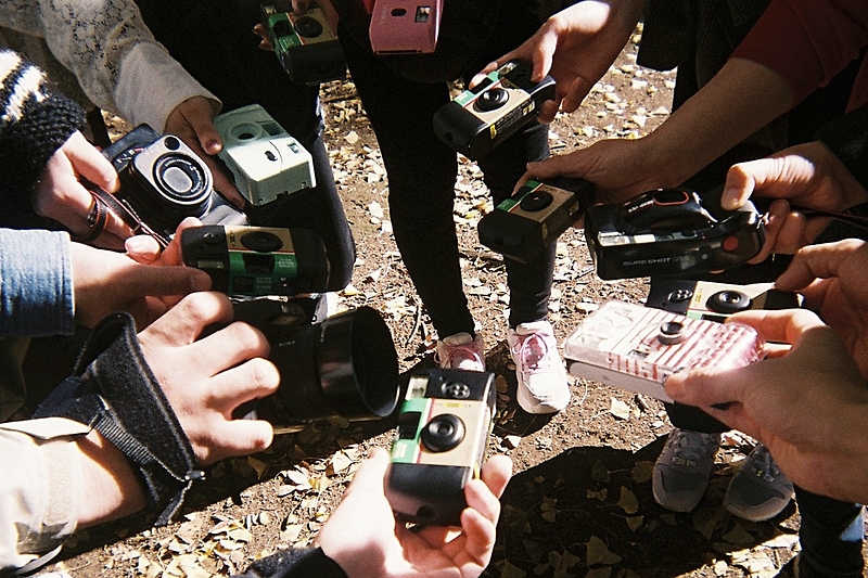 写ルンですをもってお散歩やご飯食べましょ