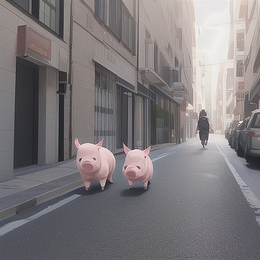 東京の歩く子豚部隊