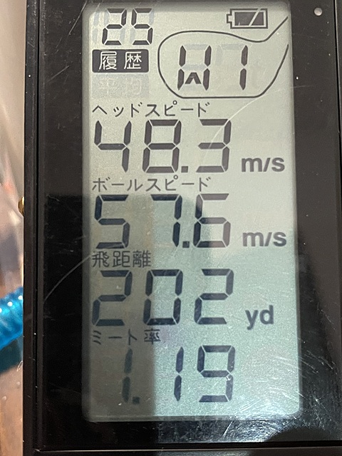 ヘッドスピードを上げて ボールスピードも上げましょう。