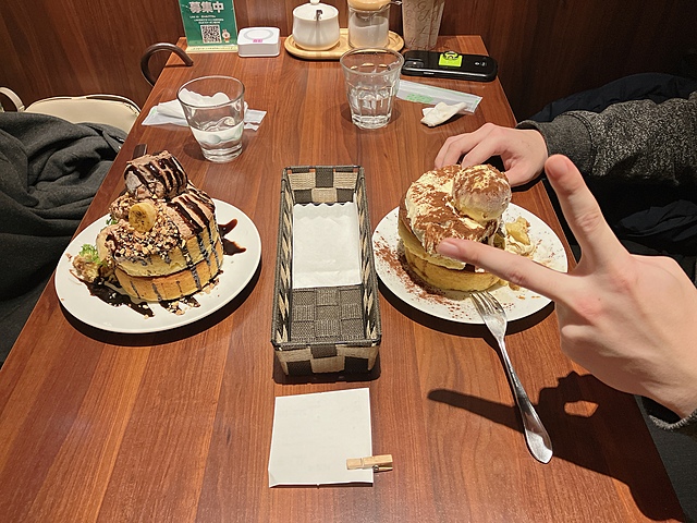 ボリューム満点の手作りホットケーキを食べに行って来ました!🥞