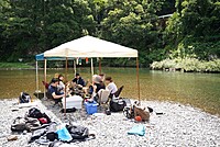 夏の思い出作り！涼しく川でキャンプ✨