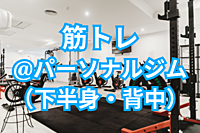 【筋肉💪】ジムのトレーナーと一緒に筋トレ＆プロテイン交流（下半身・背中）