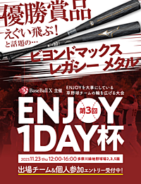 【締め切りました】【1dayトーナメント】11月23日(木祝)12-16時@多摩川緑地野球場2,3,5面