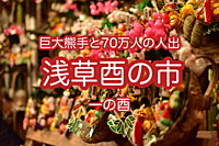 【巨大熊手と70万人の人出】浅草酉の市・一の酉に行こう！