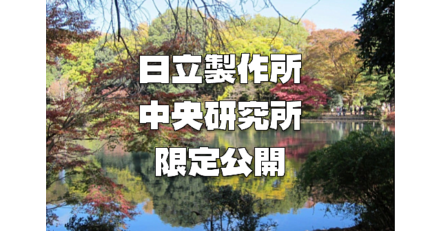 【特別公開日】日立製作所中央研究所の庭園で紅葉散歩を楽しみます！近くの殿ヶ谷戸庭園も♪