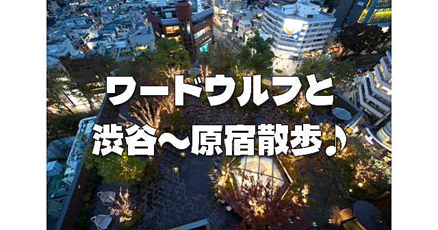 渋谷～原宿の裏路地を歩きます。歩きながらワードウルフもやってみたいとおもいます♪