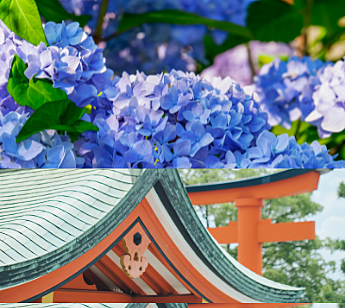 お散歩オフ会 限定企画縁起の夏の御酉様　神社御朱印パワースポット巡り　紫陽花祭り