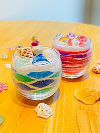 親子で楽しめる「グラスサンドアート」♪