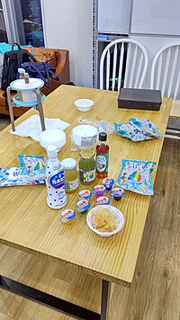 ☀️台風一過☀️　🍧夏祭りパーティ🐙　かき氷を自由に作ったり、たこ焼きを焼いたりして夏を満喫しましょう♪