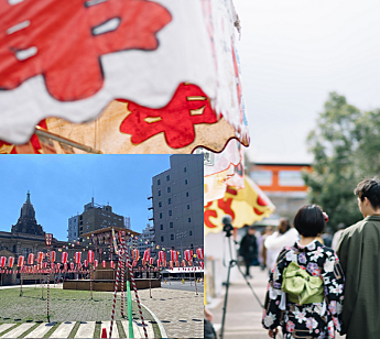 神田明神盆踊り食べ歩き散策　屋台も多数　　　秋葉原駅スタート　