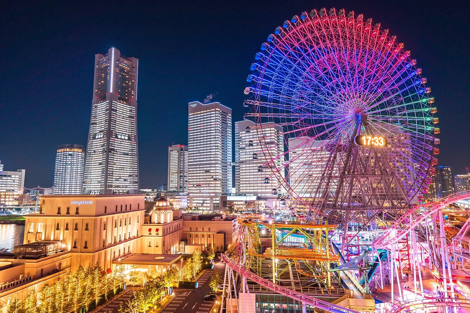 横浜みなとみらいでナイトウォークをしよう🎡✨