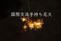 国際交流手持ち花火！好きな花火で夏を楽しもう