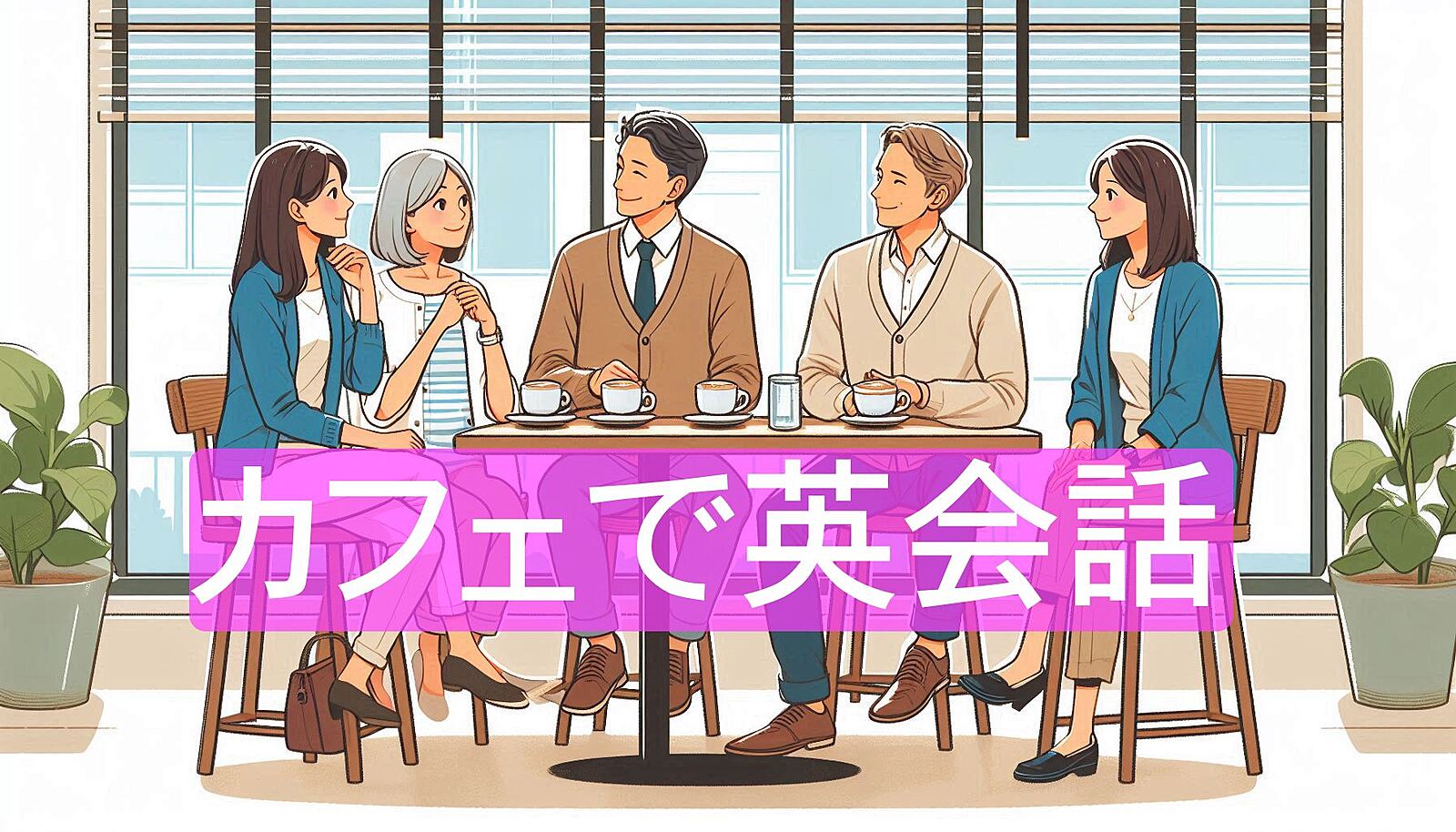 ☕️20-30代　カフェで気軽に英会話【少人数英会話】