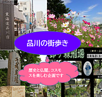 【（1回目）品川の歴史とコスモス】品川と旧東海道の街巡り（説明・解説有り）