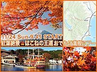 こがね紅葉満開🍁はこねゴールデンコースツアー