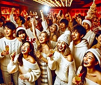 クリスマスパーティ❤️（飲み放題🍺&大抽選会🎲）