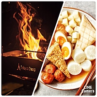 おでん×焚き火🍢🔥外で食べるご飯はめちゃ美味いです🤤