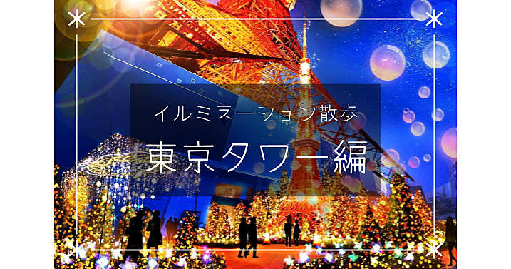 ✨東京タワーのイルミネーション✨芝公園と東京タワーを散策します　※展望台にはいきません