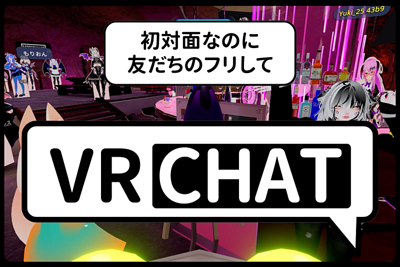 初対面なのに友だちのフリして【VRChat】